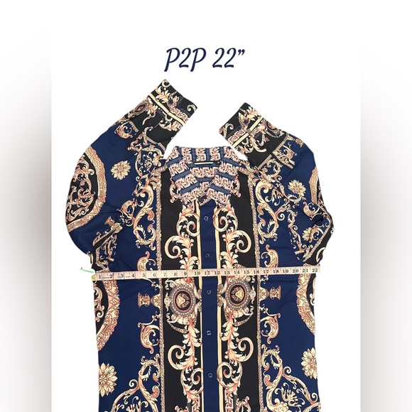 NWOT Luxe Inspired Baroque Scrollwork, Medallions, Regal Lion Motif Print Medium - Picture 8 of 9